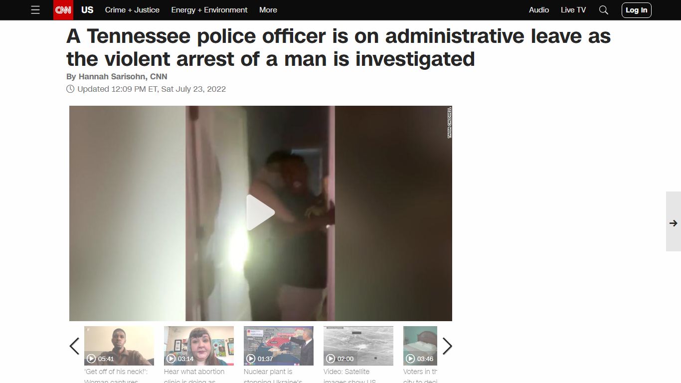 Brandon Calloway arrest: A Tennessee police officer is on ...